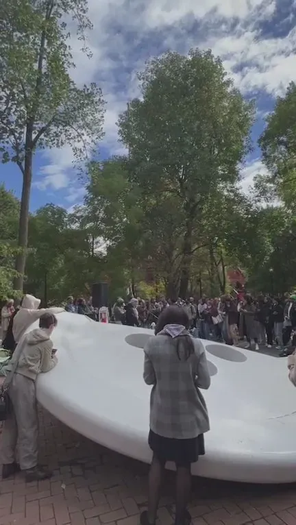 Rally at University of Pennsylvania Instagram Oct 16 2023_Dagmawi Dag Woubshet speaks at anti-Israel rally in support of Hamas_#20